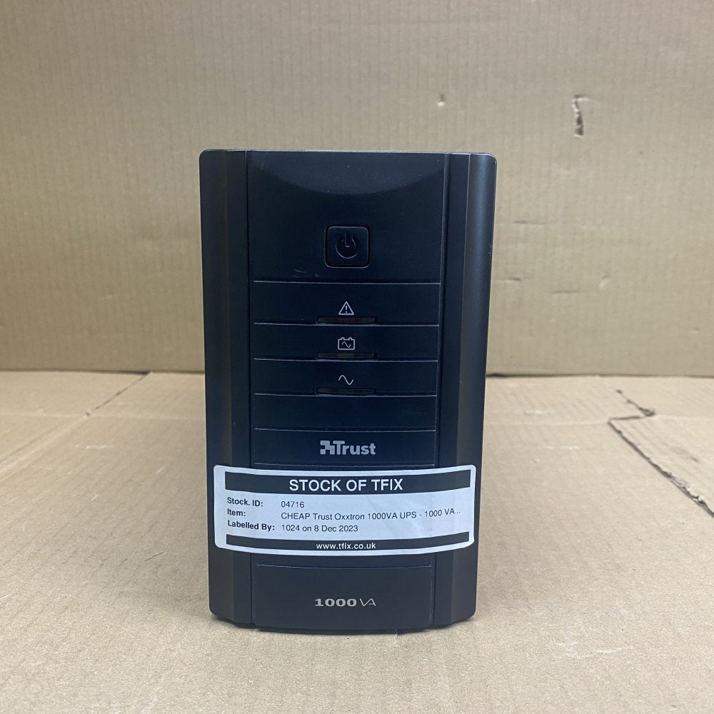 Trust Oxxtron 1000VA UPS 1000 VA Backup Power Supply No Batteries