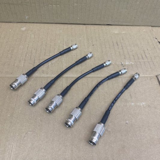 Coaxial Cable DIN 1.0/2.3 to BNC Female High-Durability 5-Pack 13cm Length