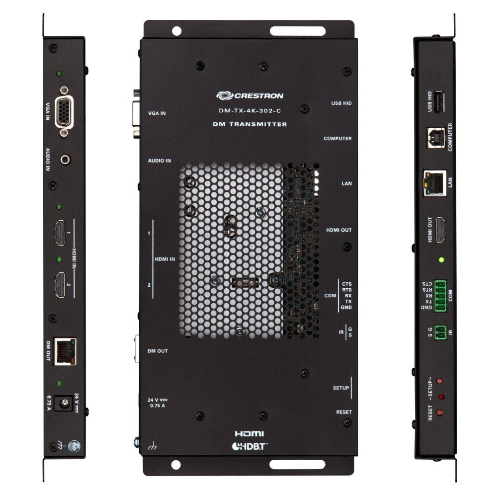 DigitalMedia Transmitter Crestron 4K HDR HDMI VGA HDBaseT DM-TX-4K-302-C