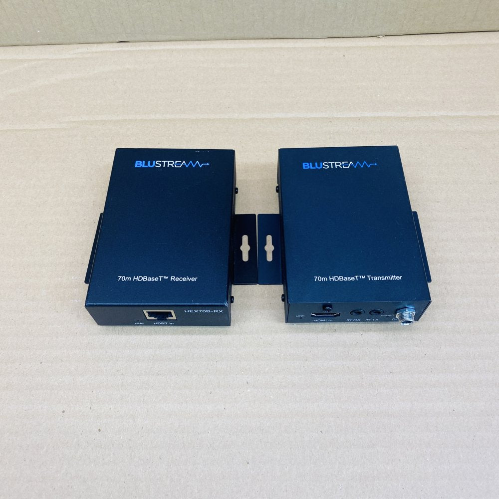 HDBaseT Extender Blustream 4K 70m PoC HEX70B Kit HDMI IR Transmission