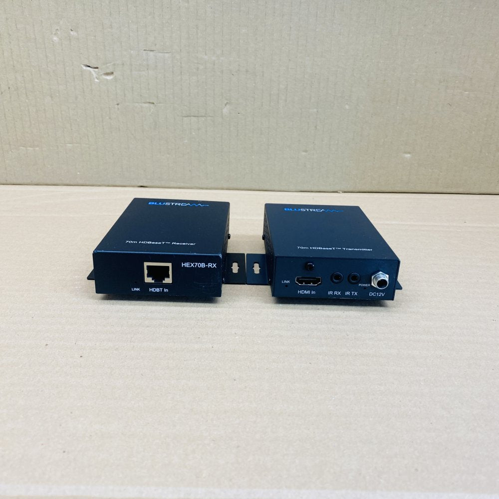 HDBaseT Extender Blustream 4K 70m PoC HEX70B Kit HDMI IR Transmission