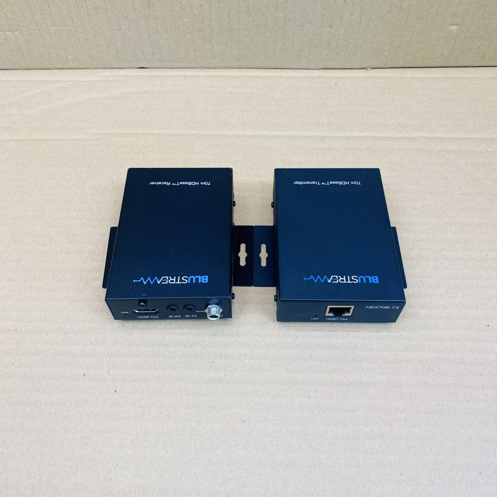 HDBaseT Extender Blustream 4K 70m PoC HEX70B Kit HDMI IR Transmission