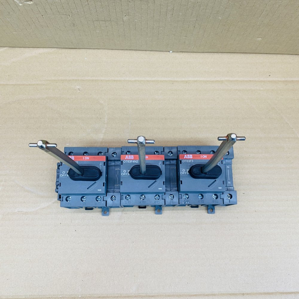Isolator Switch Industrial ABB 4-Pole DIN Rail 63A 22kW IP20 Non-Fused