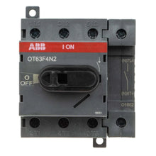 Isolator Switch Industrial ABB 4-Pole DIN Rail 63A 22kW IP20 Non-Fused