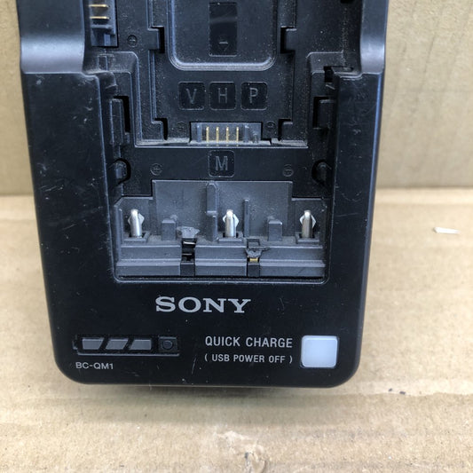 Sony BC-QM1 Compact Charger for InfoLITHIUM M Series Batteries USB Port