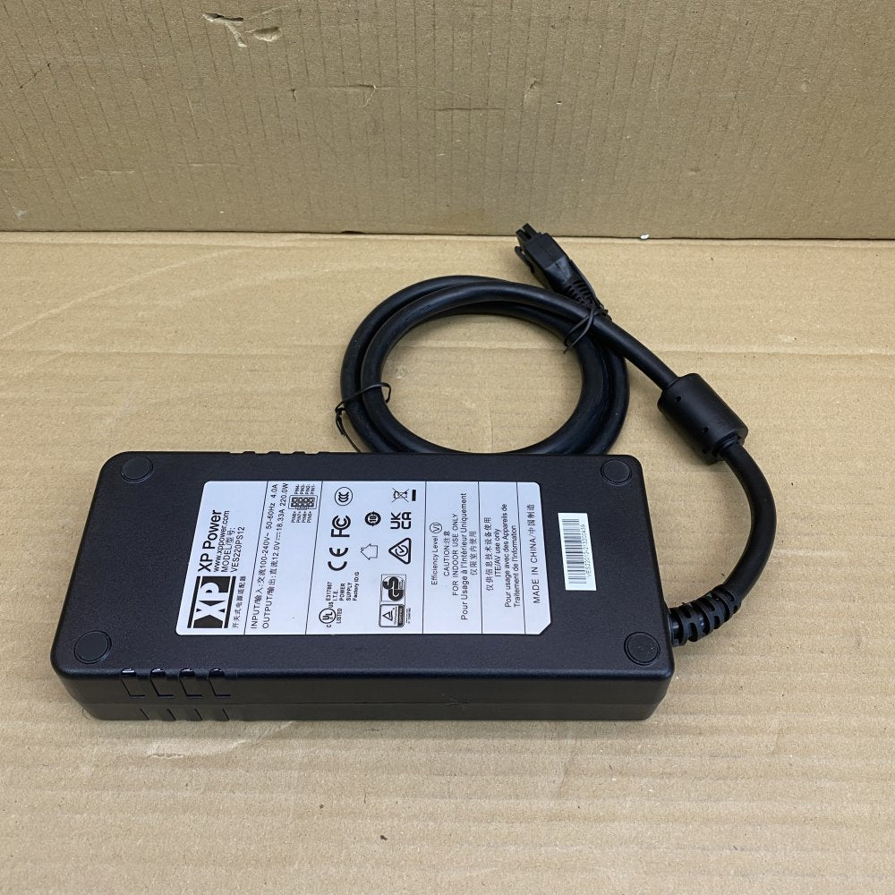 AC-DC Power Adapter XP Power 220W 12V 6-Pin DIN Universal Input UL CE