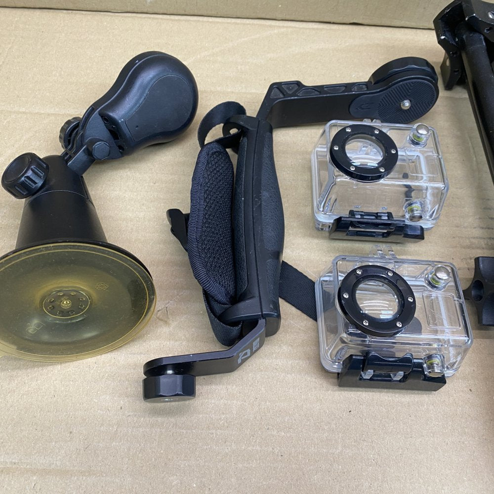 Action Camera Accessories Universal Kit GoPro Waterproof Cases Tripod Mount