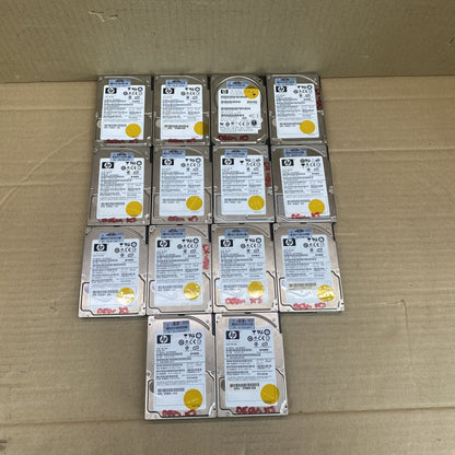 Server Hard Drives HP 72GB 10K RPM SAS 2.5in ProLiant Lot of 14 Tested