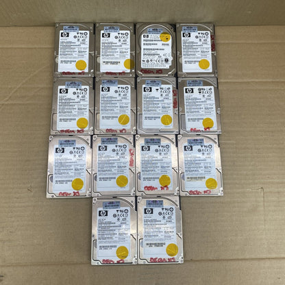 Server Hard Drives HP 72GB 10K RPM SAS 2.5in ProLiant Lot of 14 Tested