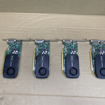 NVIDIA Quadro 410 GPU 4x Bundle 512MB DDR3 PCIe x16 DisplayPort DVI
