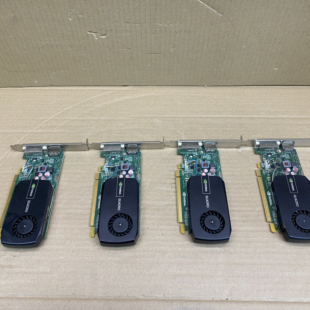 NVIDIA Quadro 410 GPU 4x Bundle 512MB DDR3 PCIe x16 DisplayPort DVI