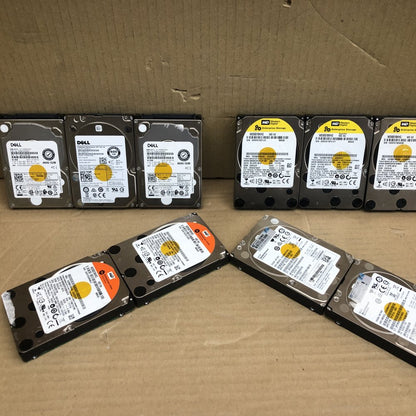 Enterprise SAS Hard Drives 10K RPM WD HP Dell JobLot 10x 12Gbps 900GB 600GB