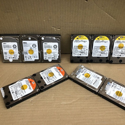 Enterprise SAS Hard Drives 10K RPM WD HP Dell JobLot 10x 12Gbps 900GB 600GB
