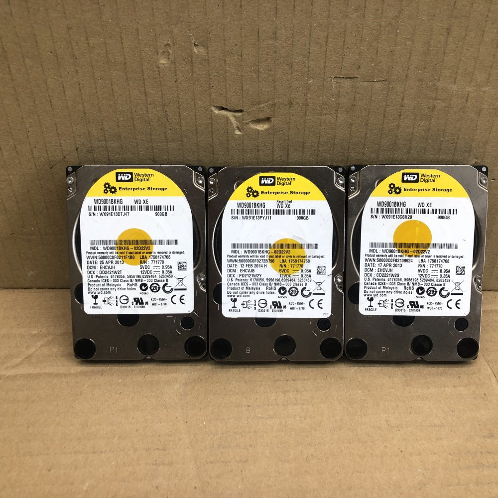 Enterprise SAS Hard Drives 10K RPM WD HP Dell JobLot 10x 12Gbps 900GB 600GB