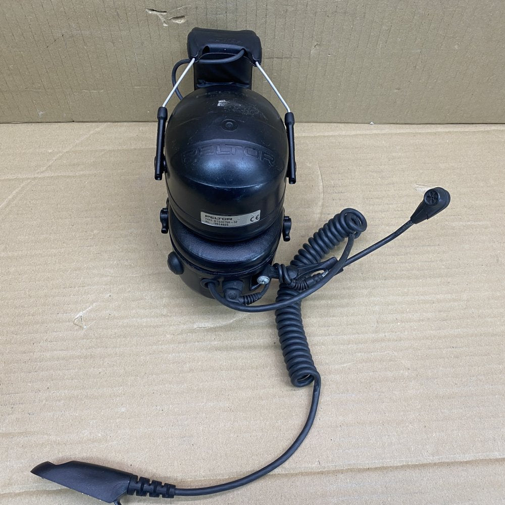 3M Peltor Tactical Headset MT53H79A-32 Noise-Cancel Mic Damaged Black