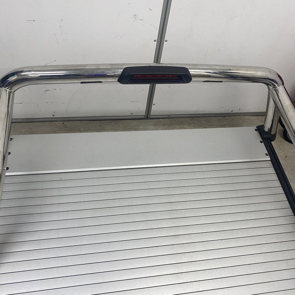 Ford Ranger Aluminum Roller Shutter, Chrome Roll Bar 2012-22 Double Cab