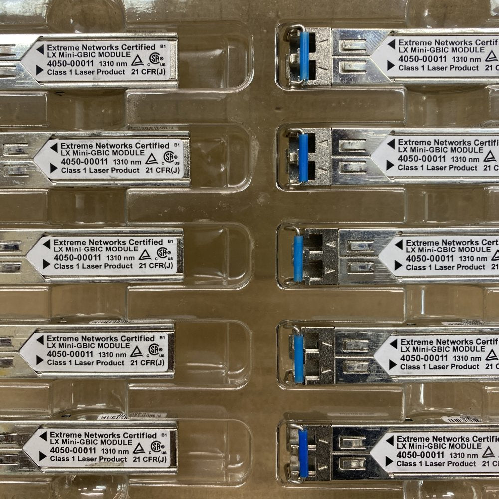 SFP Extreme Network Certified Lx Mini GBIC Module 4050-00011 1310 10 Pack