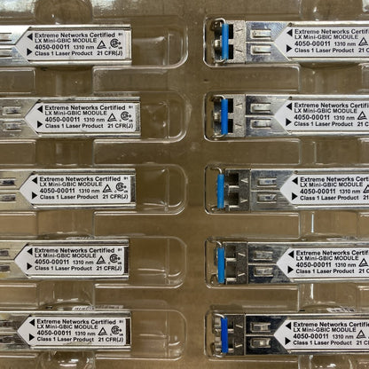 SFP Extreme Network Certified Lx Mini GBIC Module 4050-00011 1310 10 Pack