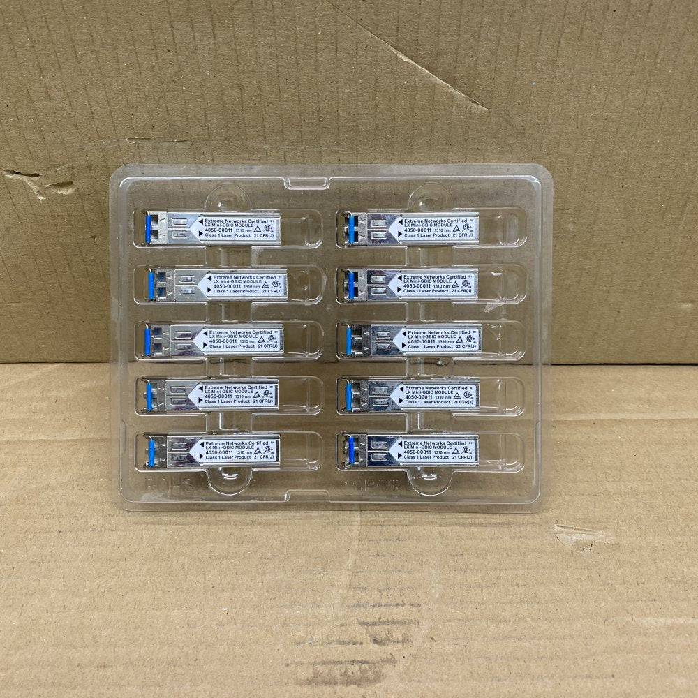 SFP Extreme Network Certified Lx Mini GBIC Module 4050-00011 1310 10 Pack