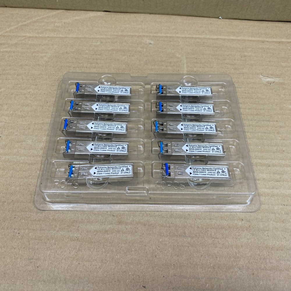 SFP Extreme Network Certified Lx Mini GBIC Module 4050-00011 1310 10 Pack