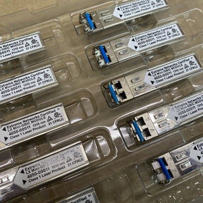 SFP Extreme Network Certified Lx Mini GBIC Module 4050-00011 1310 10 Pack
