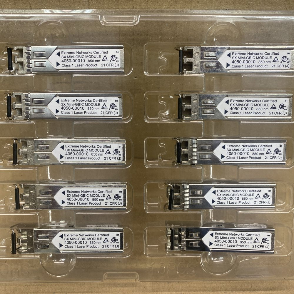 SFP Extreme Networks LX Mini GBIC Module 4050-00010 850NM 10-Pack