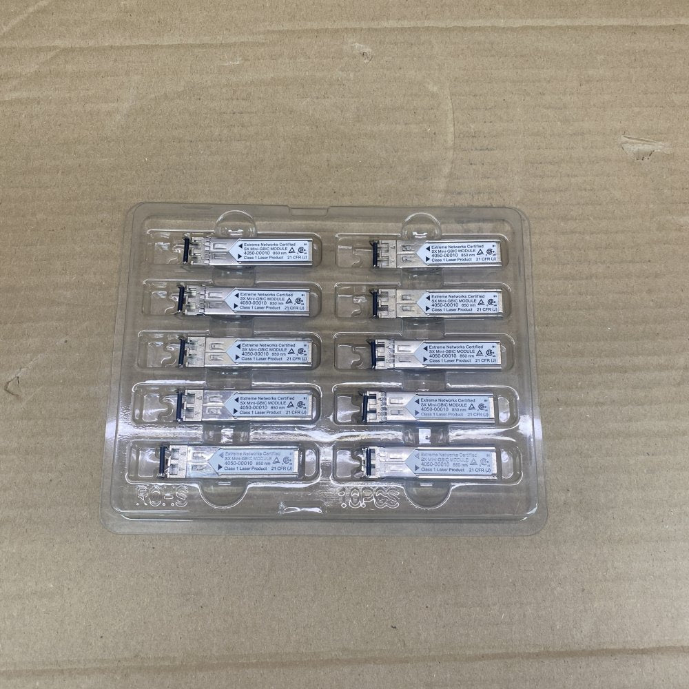 SFP Extreme Networks LX Mini GBIC Module 4050-00010 850NM 10-Pack