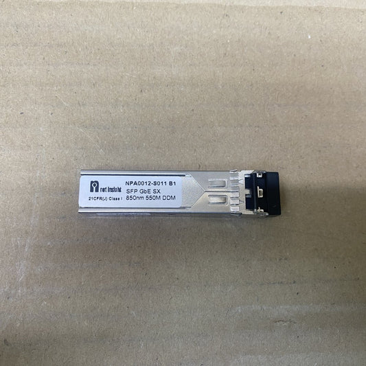 SFP GbE SX Transceiver NPA0012-S011 B1, 850nm, 1Gbps, 550m (10 Pack)