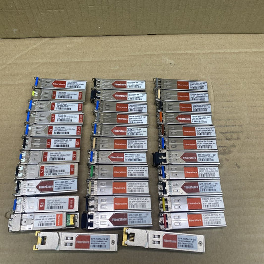 FiberStore Mixed SFP Modules 1G/3G/10G CWDM/BiDi Dual LC 40km, 36-Pack