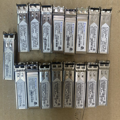 Professional Optical Modules 1G/10G Multi-Mode Finisar SFP Lot of 17