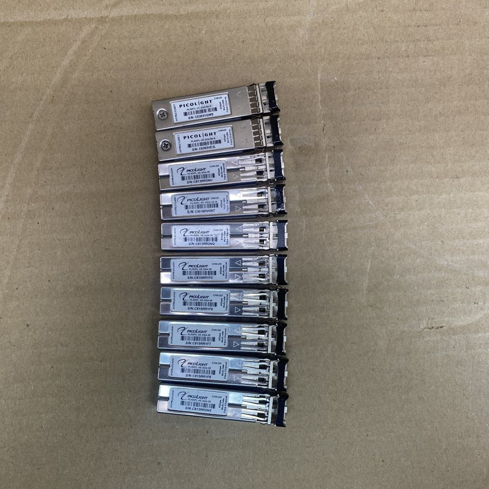 Lot of 10 Prolight PLRXPL-VE-SG4-26 SFP Optical Modules – 4.25Gbps Fibre Channel