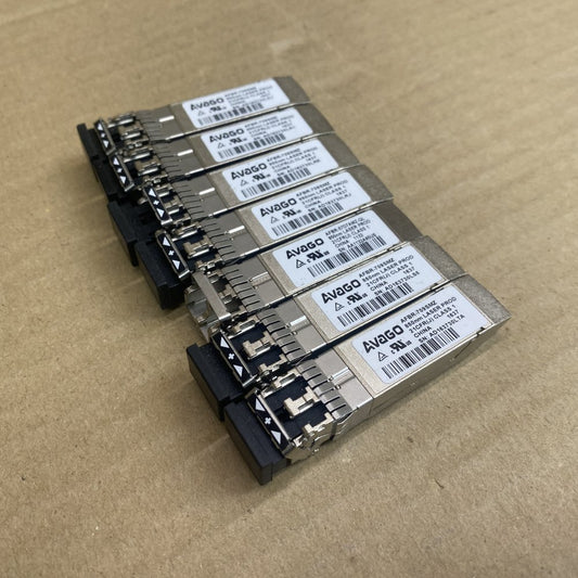 Lot of 7 Avago AFBR-709SMZ 10G SFP+ Optical Modules – 850nm SR Multimode – Used
