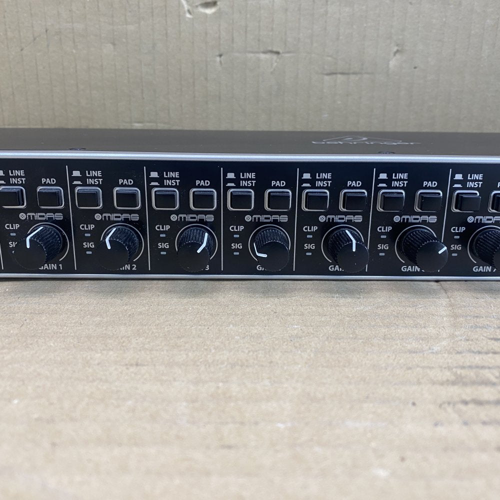 Studio USB Audio Interface, Behringer UMC1820, 24-Bit/96kHz, Rackmount