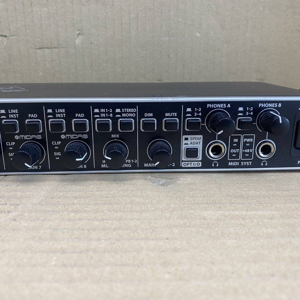 Studio USB Audio Interface, Behringer UMC1820, 24-Bit/96kHz, Rackmount