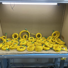 Optical Networking Yellow LC/APC Fiber Optic Cables, Assorted Lengths, 40 Pieces