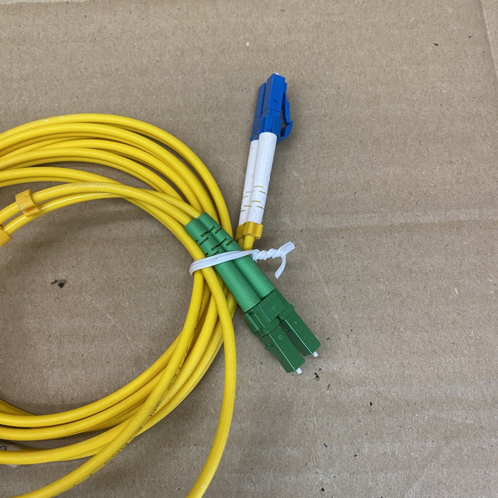 LC/APC to LC/UPC Fibre Optic Cables Set, 40 Assorted Lengths Networking