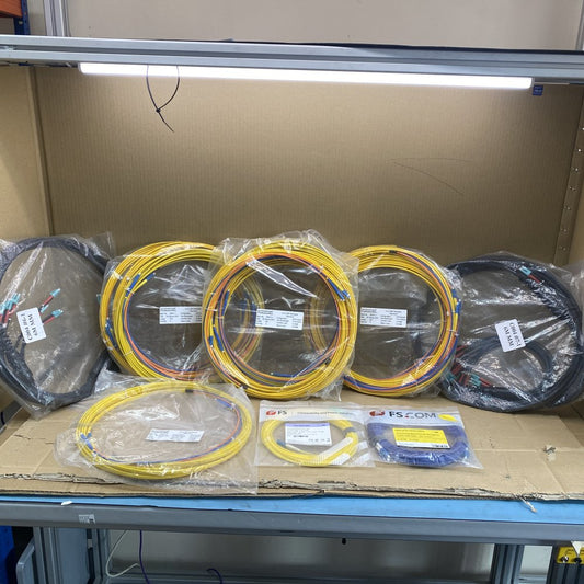 Single-Mode Fibre Optic Cables Huber+Suhner LC-LC Duplex Radox Sheathing