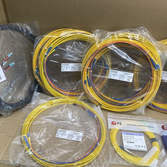 Single-Mode Fibre Optic Cables Huber+Suhner LC-LC Duplex Radox Sheathing