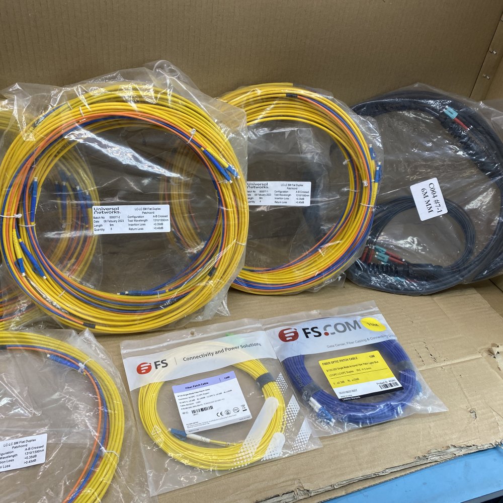 Single-Mode Fibre Optic Cables Huber+Suhner LC-LC Duplex Radox Sheathing