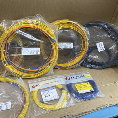 Single-Mode Fibre Optic Cables Huber+Suhner LC-LC Duplex Radox Sheathing
