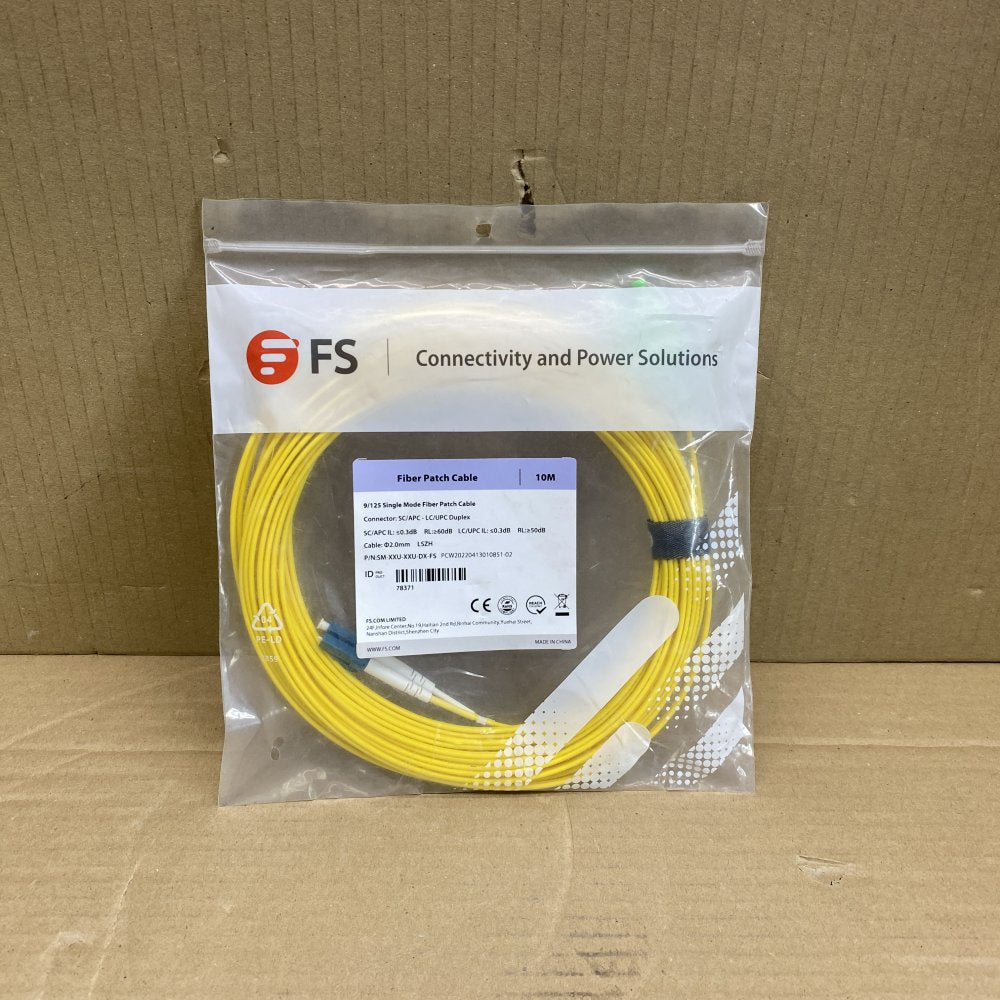 Single-Mode Fibre Optic Cables Huber+Suhner LC-LC Duplex Radox Sheathing