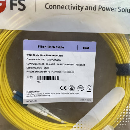 Single-Mode Fibre Optic Cables Huber+Suhner LC-LC Duplex Radox Sheathing