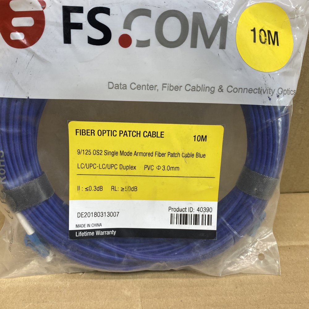 Single-Mode Fibre Optic Cables Huber+Suhner LC-LC Duplex Radox Sheathing