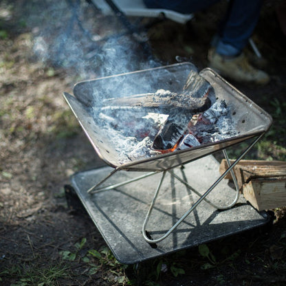 Outdoor Camping Gear Bundle: Snow Peak ST-031BP Base Plate, Ledeak Table