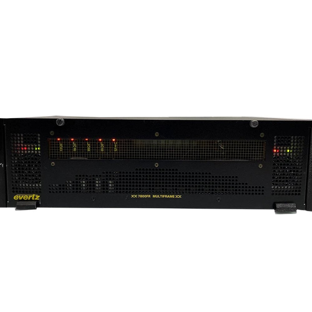 Evertz 7800FR-QT 3RU Multiframe + 3x 7707VR-4 Quad SD / Dual HD Cards