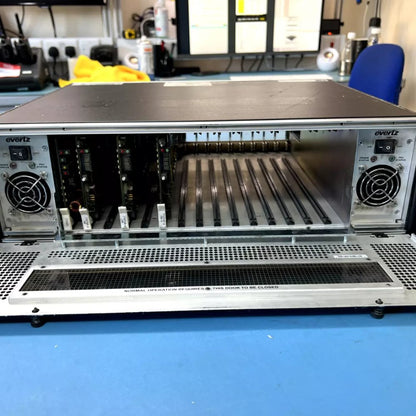 Evertz 7800FR-QT 3RU Multiframe + 3x 7707VR-4 Quad SD / Dual HD Cards