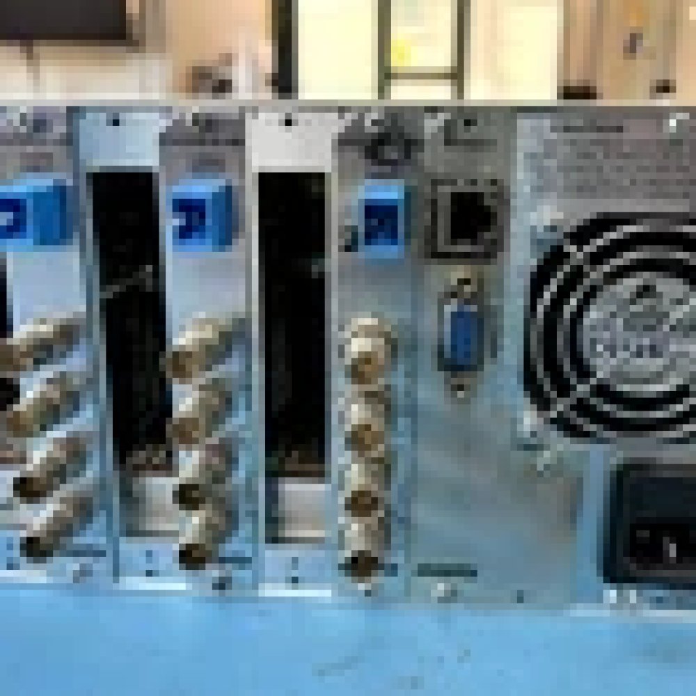 Professional Evertz 7800FR-QT Multiframe, 3x Quad HD/SDI Receiver Cards