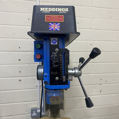 Meddings Pillar Bench Standing Drill DT/F/1PH Machine Engineer Workshop