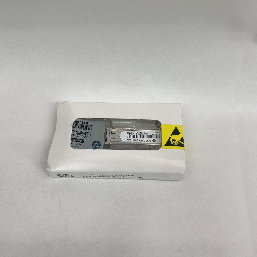 HP SFP LX J4859C 1310nm Transceiver, 1 Gbps, LC Duplex, 10 km Range