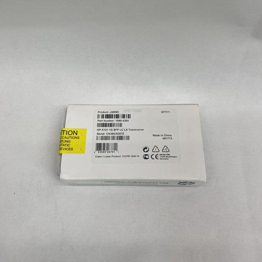 HP SFP LX J4859C 1310nm Transceiver, 1 Gbps, LC Duplex, 10 km Range